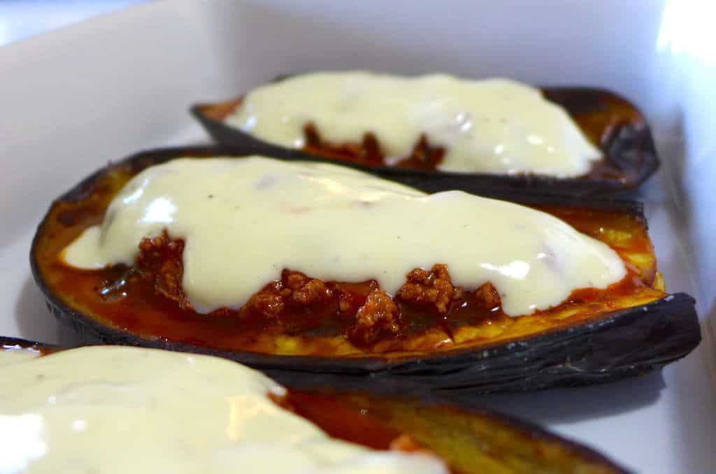 Greek stuffed Eggplant recipe (Melitzanes Papoutsakia) My Greek Dish
