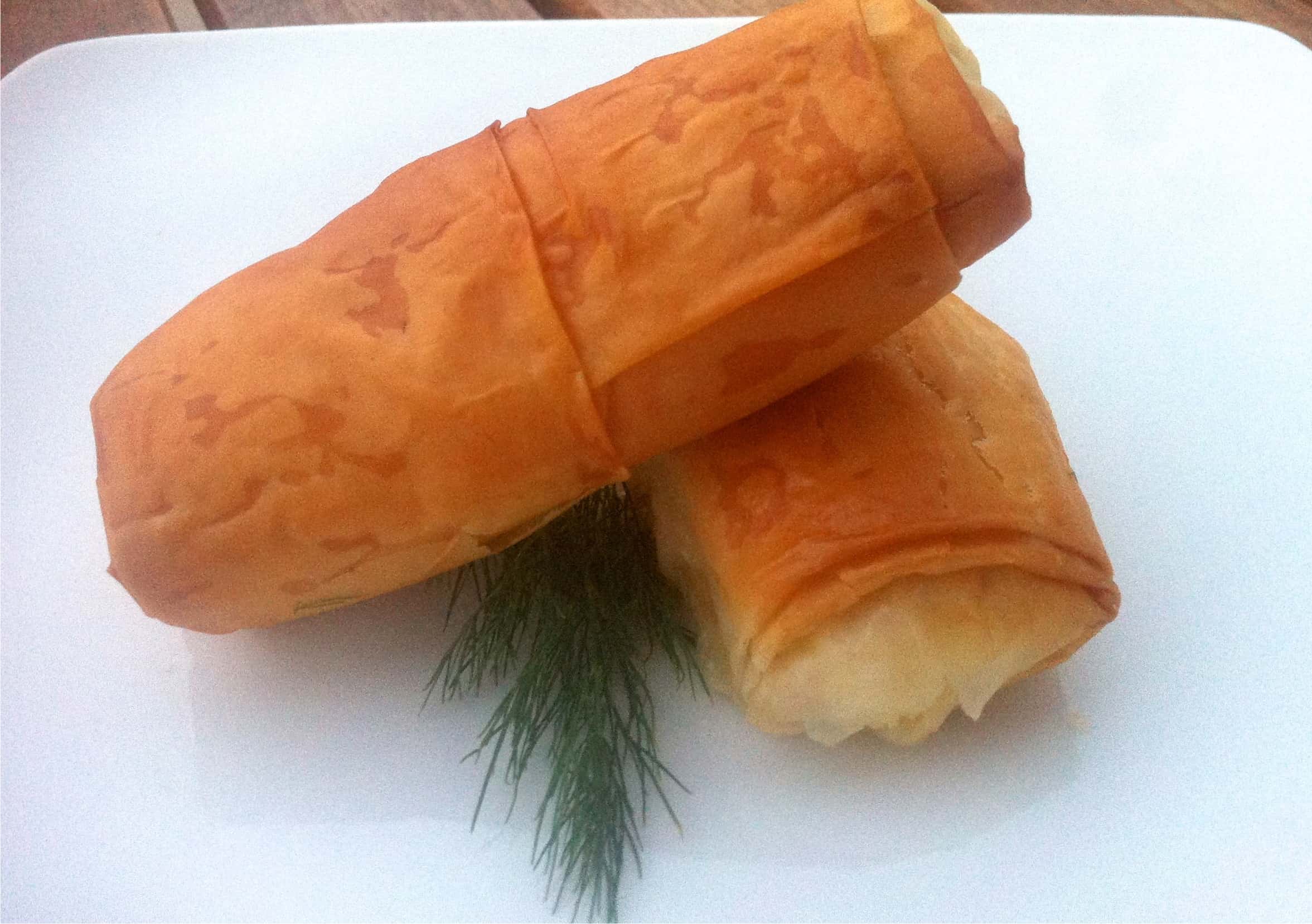 Phyllodough Rolls with Feta Cheese and Peppers Recipe My Greek Dish