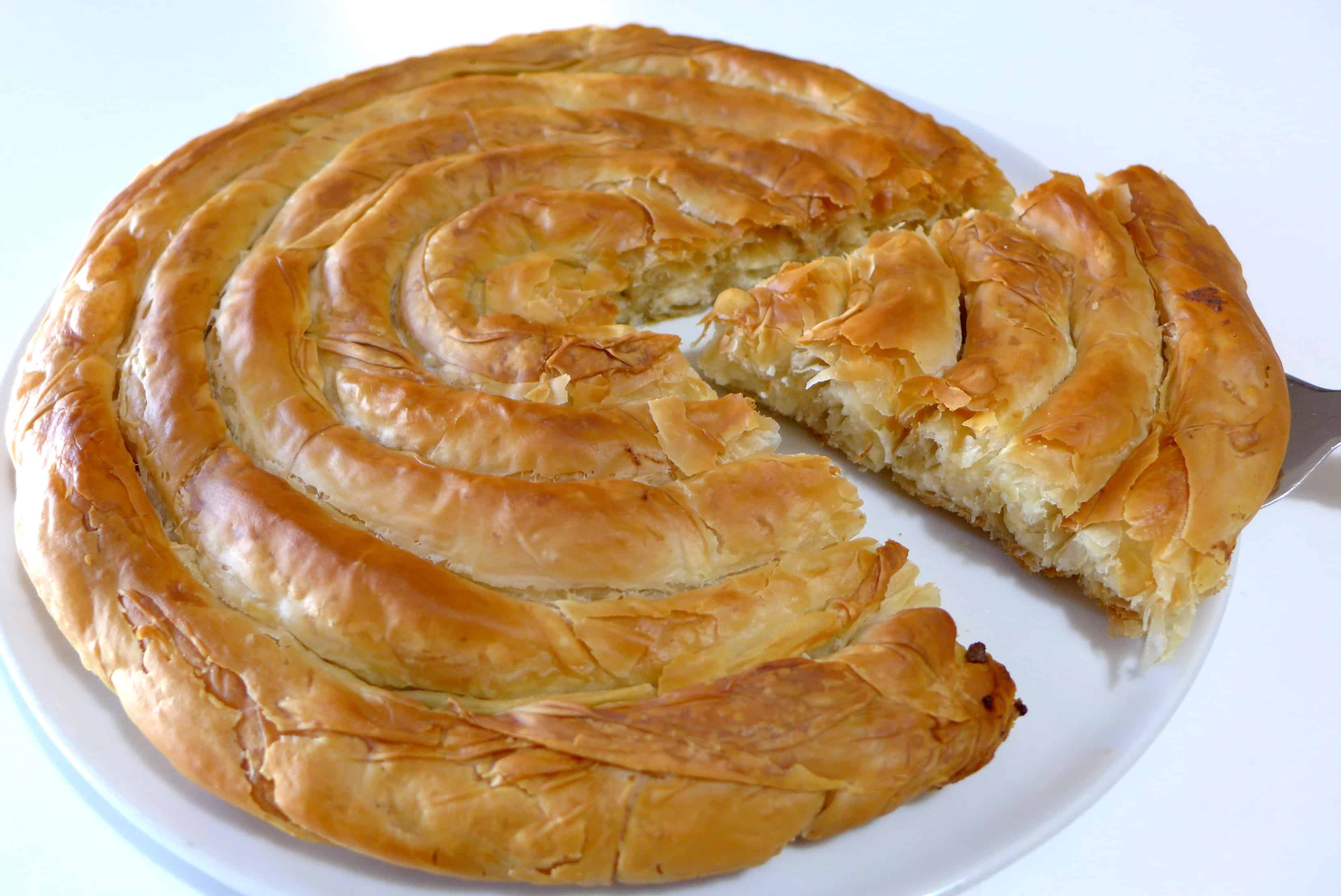 Greek 'snail' cheese pie recipe (Kichi Kozanis)4 My Greek Dish