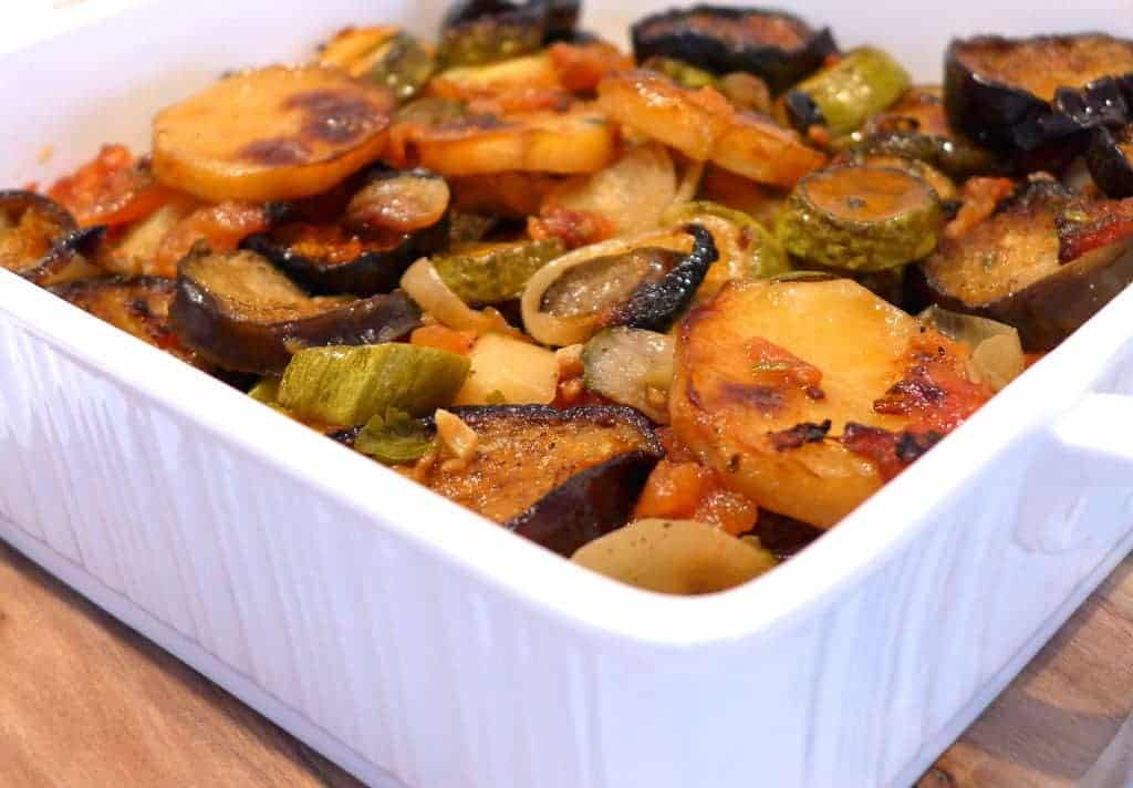 Delicious Briam recipe (Greek mixed Roasted Vegetables) My Greek Dish