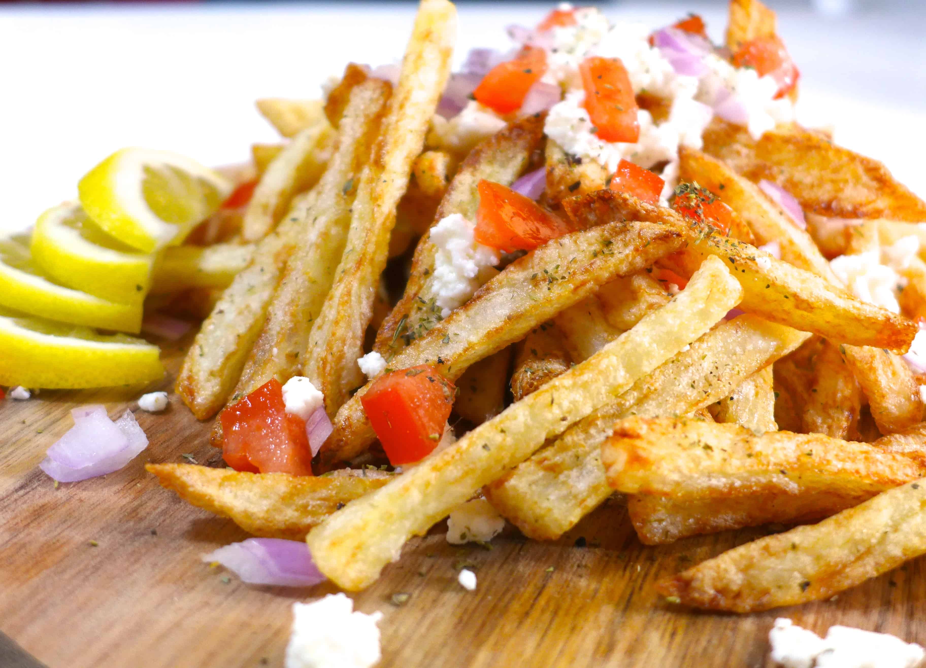 Homemade Baked Greek Fries recipe with feta cheese2 My Greek Dish
