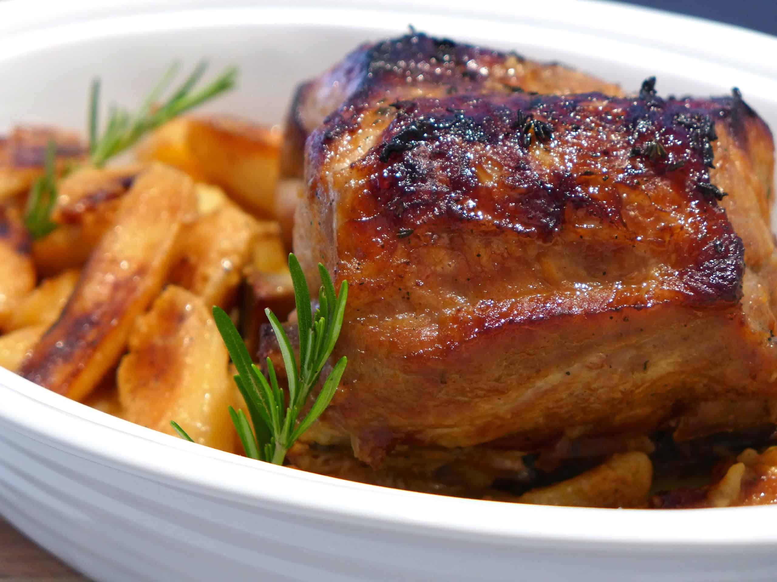 Greek style Roast Pork with Honey Sauce