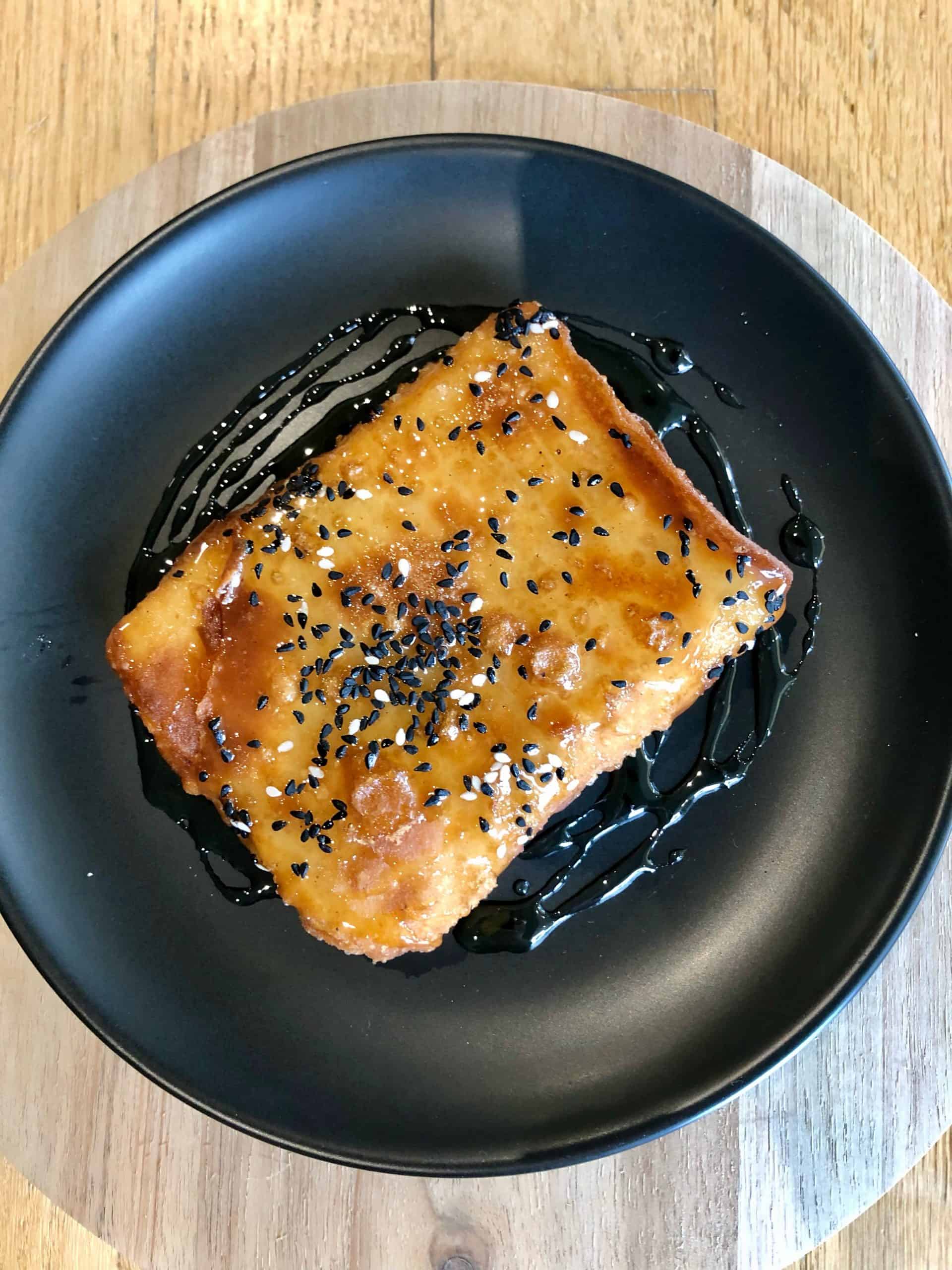 Phyllo wrapped Feta cheese with Honey and Sesame
