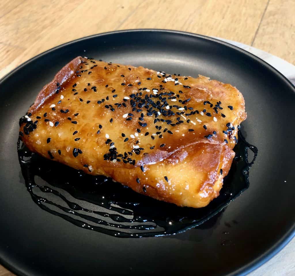 Feta cheese wrapped with Phyllo, Honey and Sesame seeds My Greek Dish