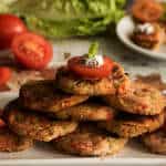 Tomatokeftedes (Fried Santorini tomato balls / tomato fritters)