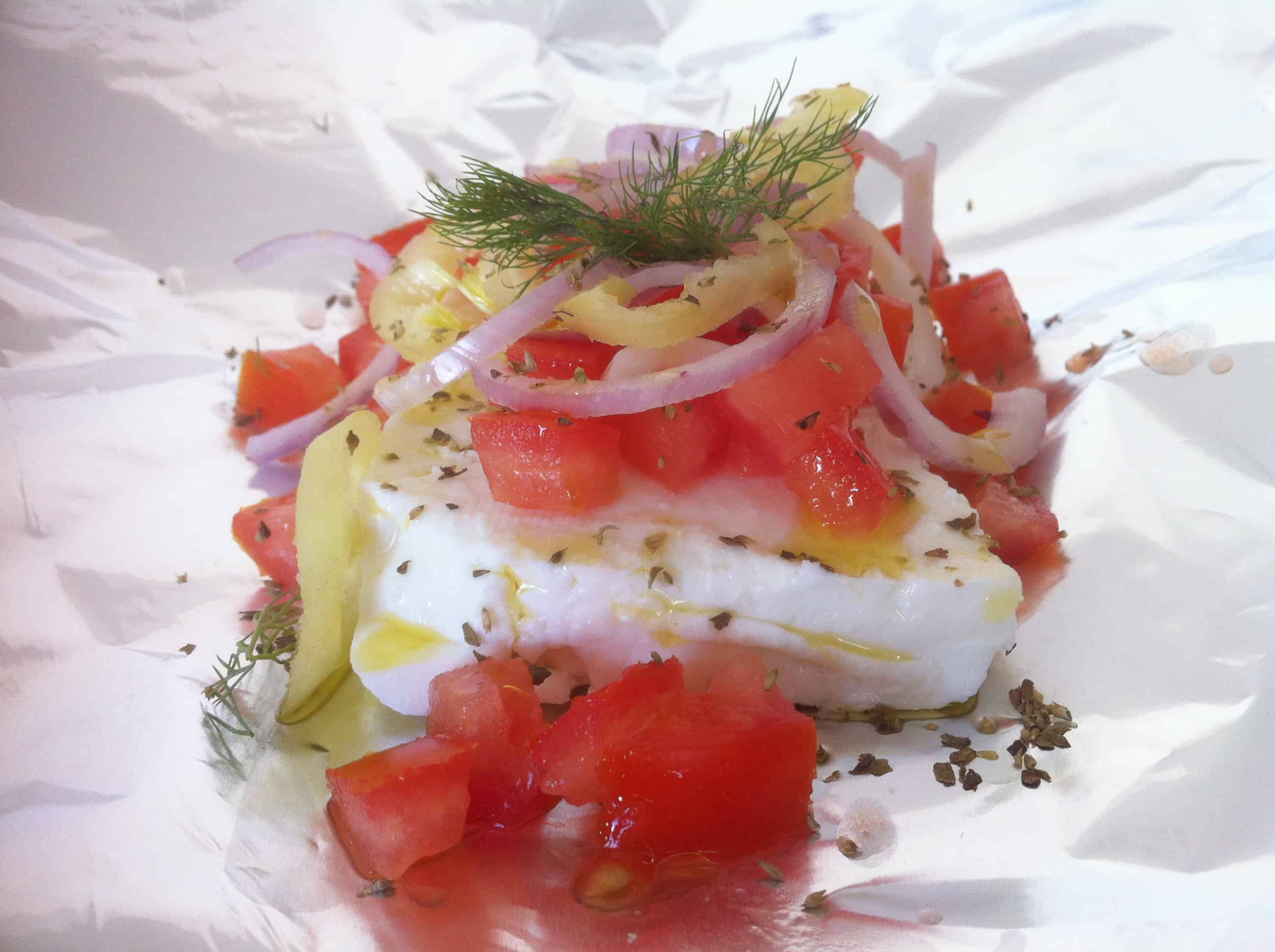 Feta Bouyiourdi (Spicy Greek Baked Feta with Tomatoes)