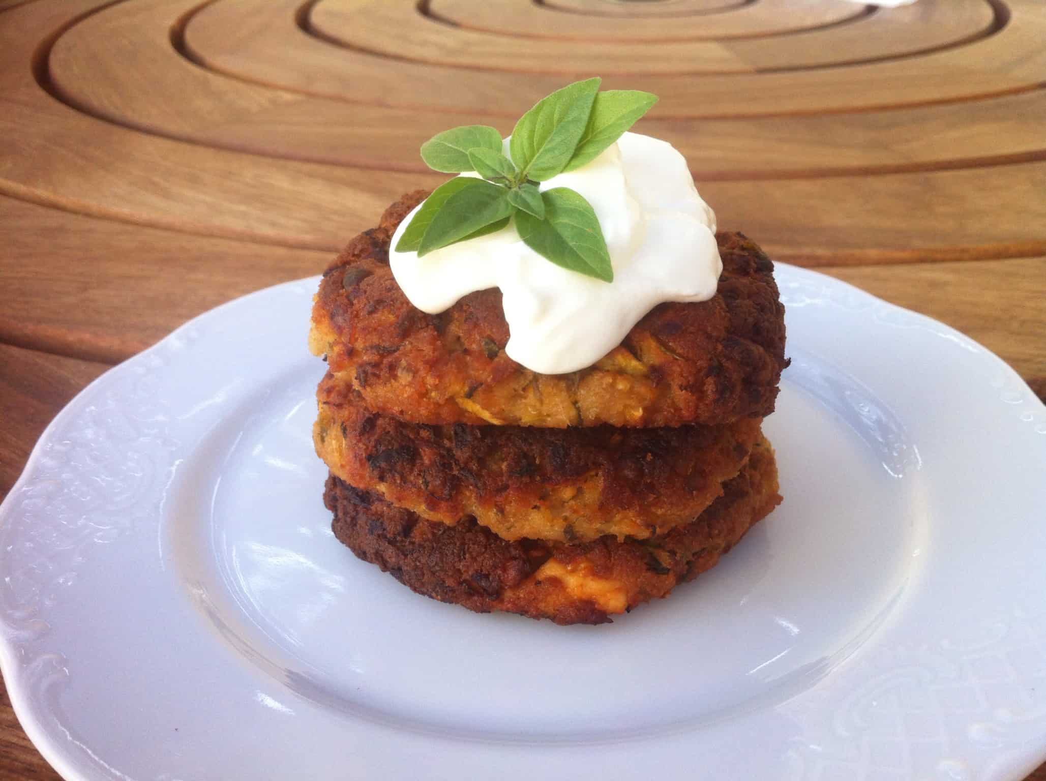 Traditional Greek Kolokithokeftedes (Fried Zucchini/Courgette Balls) Recipe