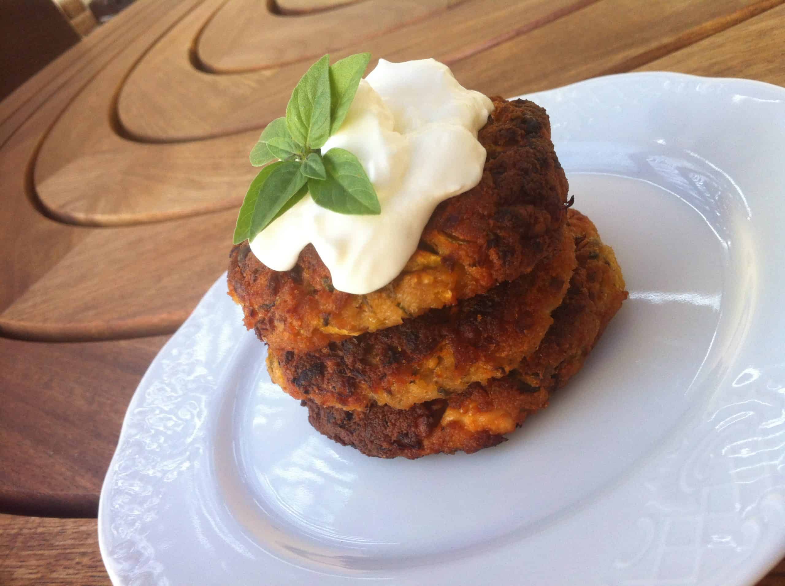 Traditional Greek Kolokithokeftedes (Fried Zucchini/Courgette Balls