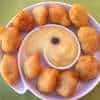 Cod Fritters with Garlic Potato Puree (Bakaliaros Skordalia)