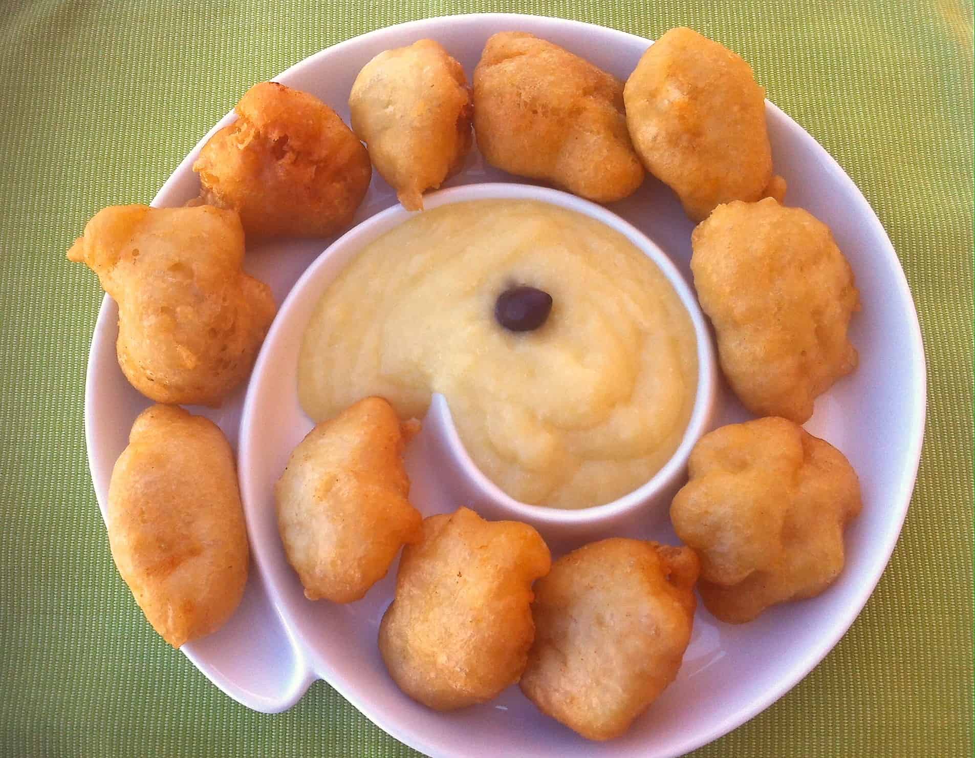 Cod Fritters with Garlic Potato Puree (Bakaliaros Skordalia)