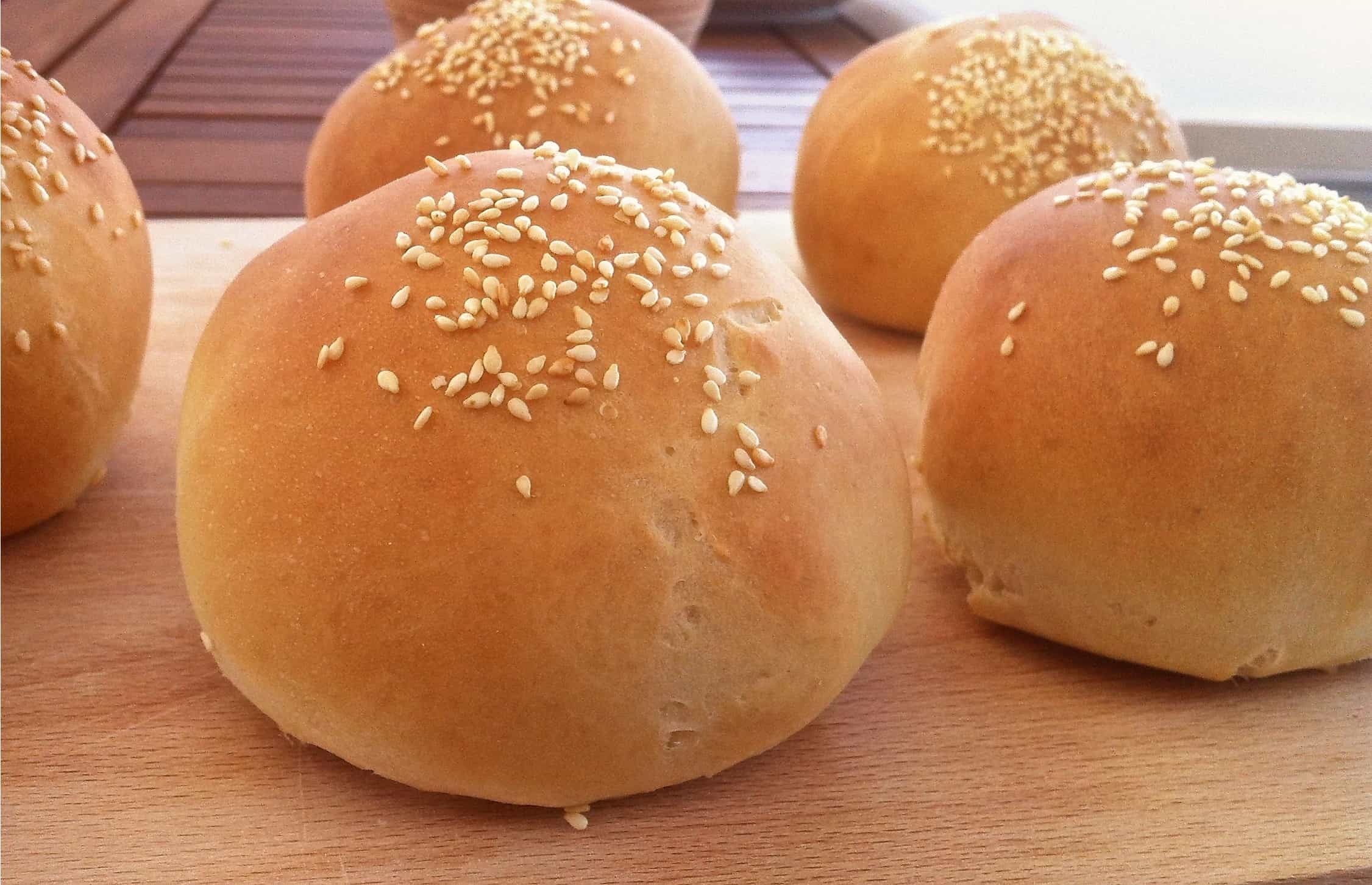 Fluffy Homemade Burger Buns! - My Greek Dish