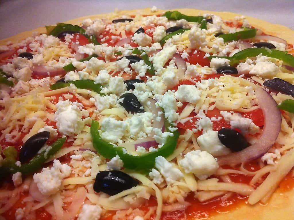 Homemade Feta cheese Pizza recipe My Greek Dish