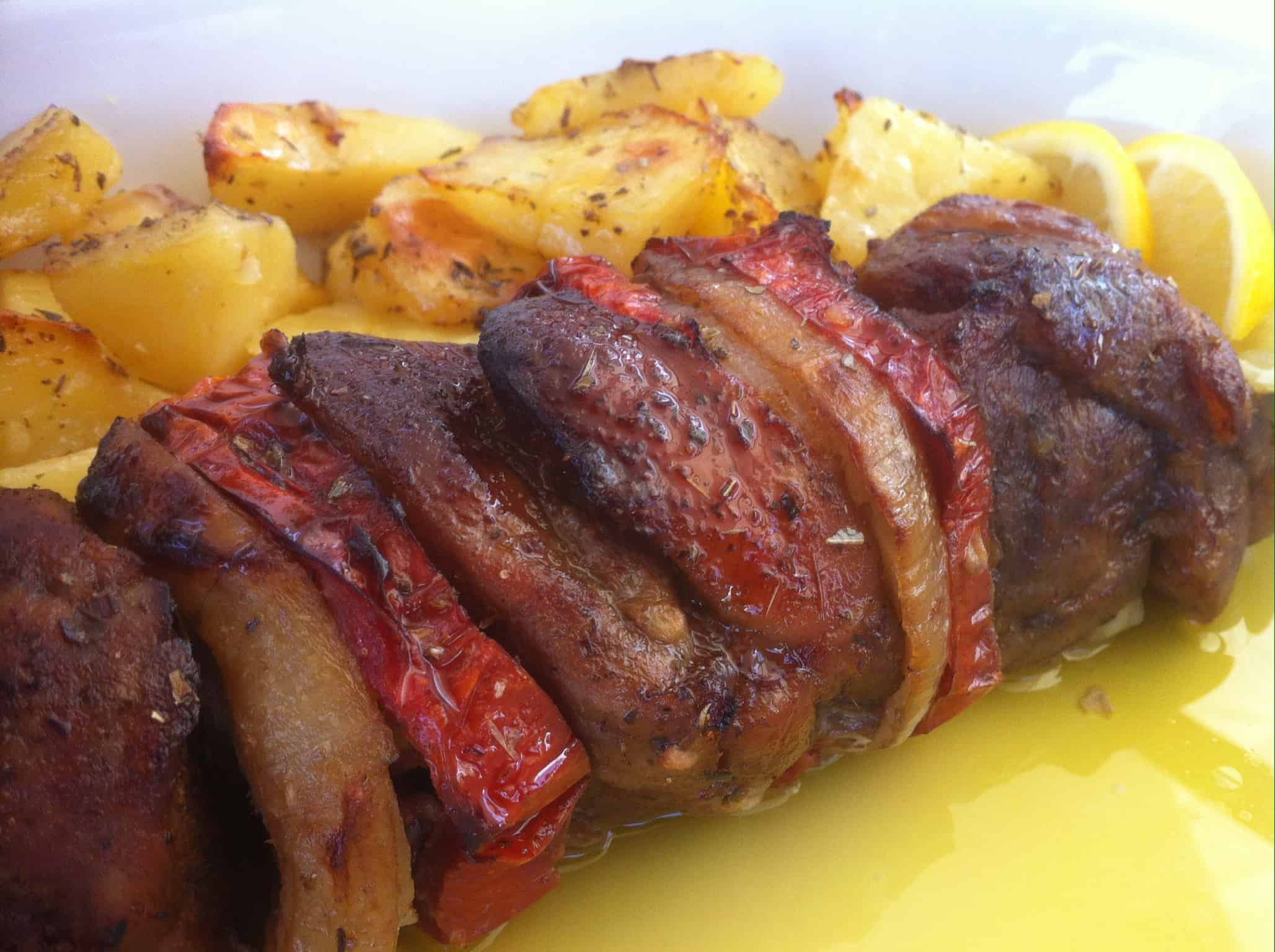 Kontosouvli Spit Roasted BBQ Pork My Greek Dish Kontosouvli Spit Roasted BBQ Pork My Greek Dish