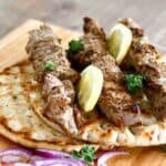 Greek pork souvlaki skewers (Kebabs)