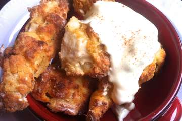 Crispiest oven-baked Chicken Fingers in Amazing Yogurt Crust