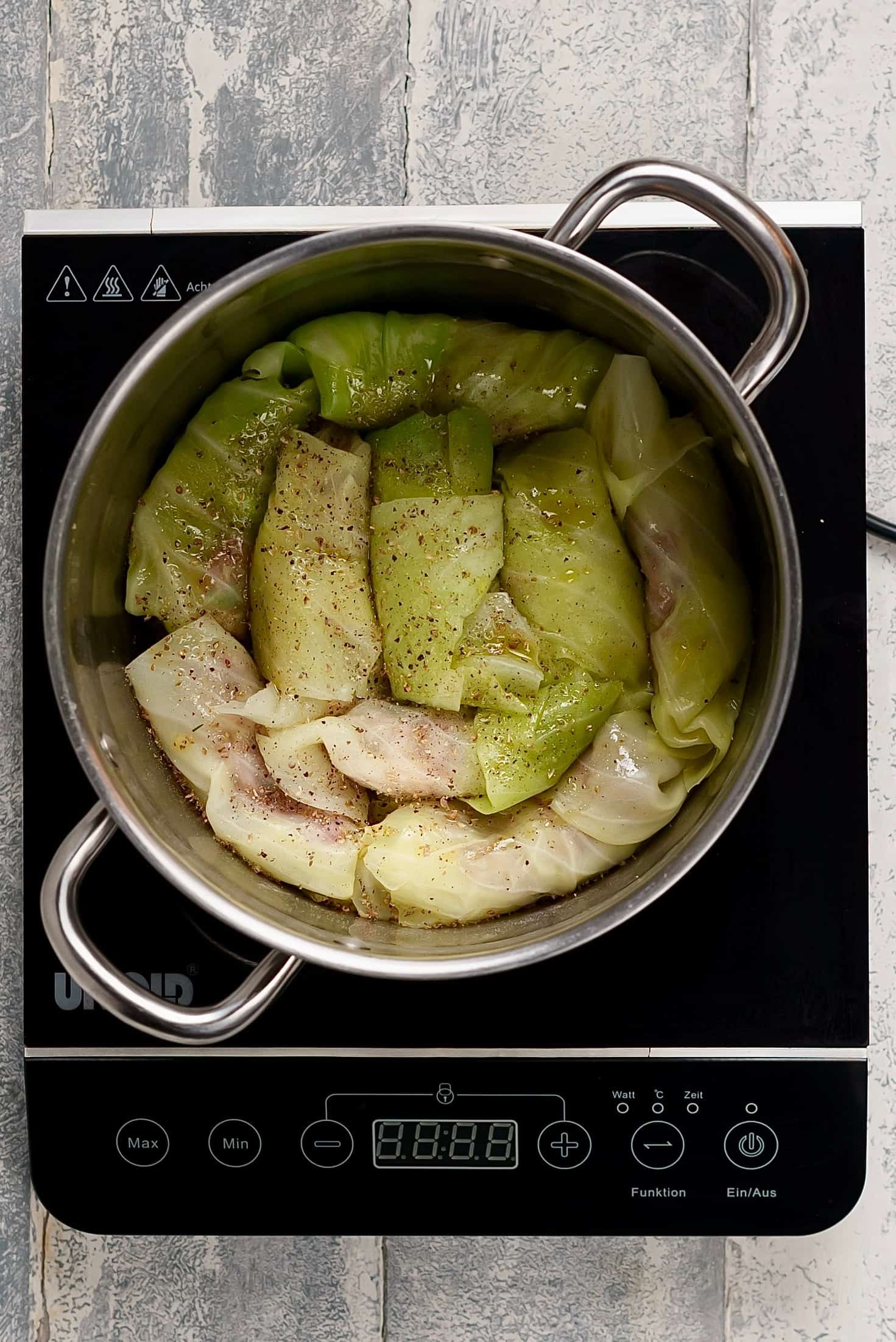 Greek Stuffed Cabbage Rolls (Lahanodolmades) preparation