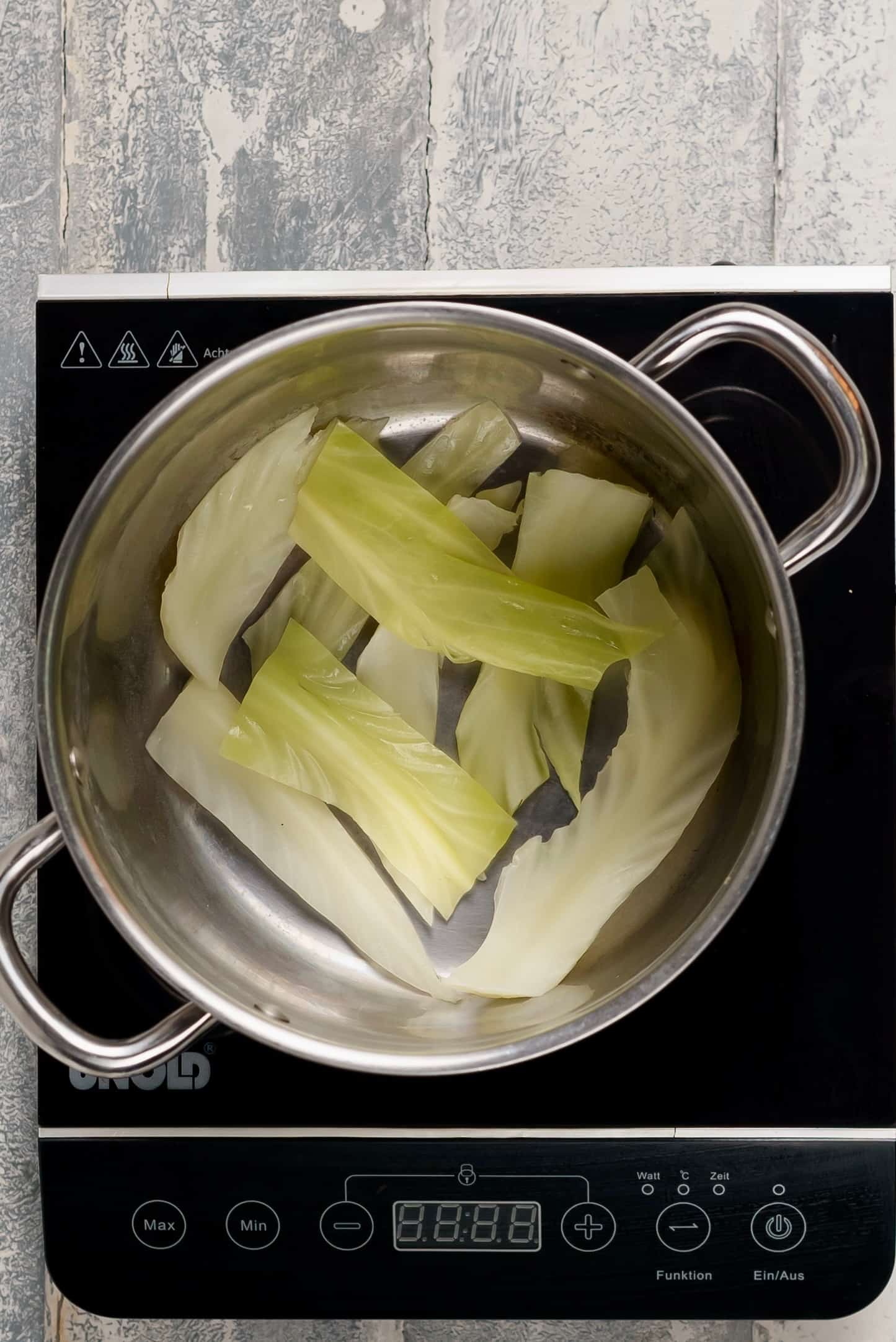 Greek Stuffed Cabbage Rolls (Lahanodolmades) preparing