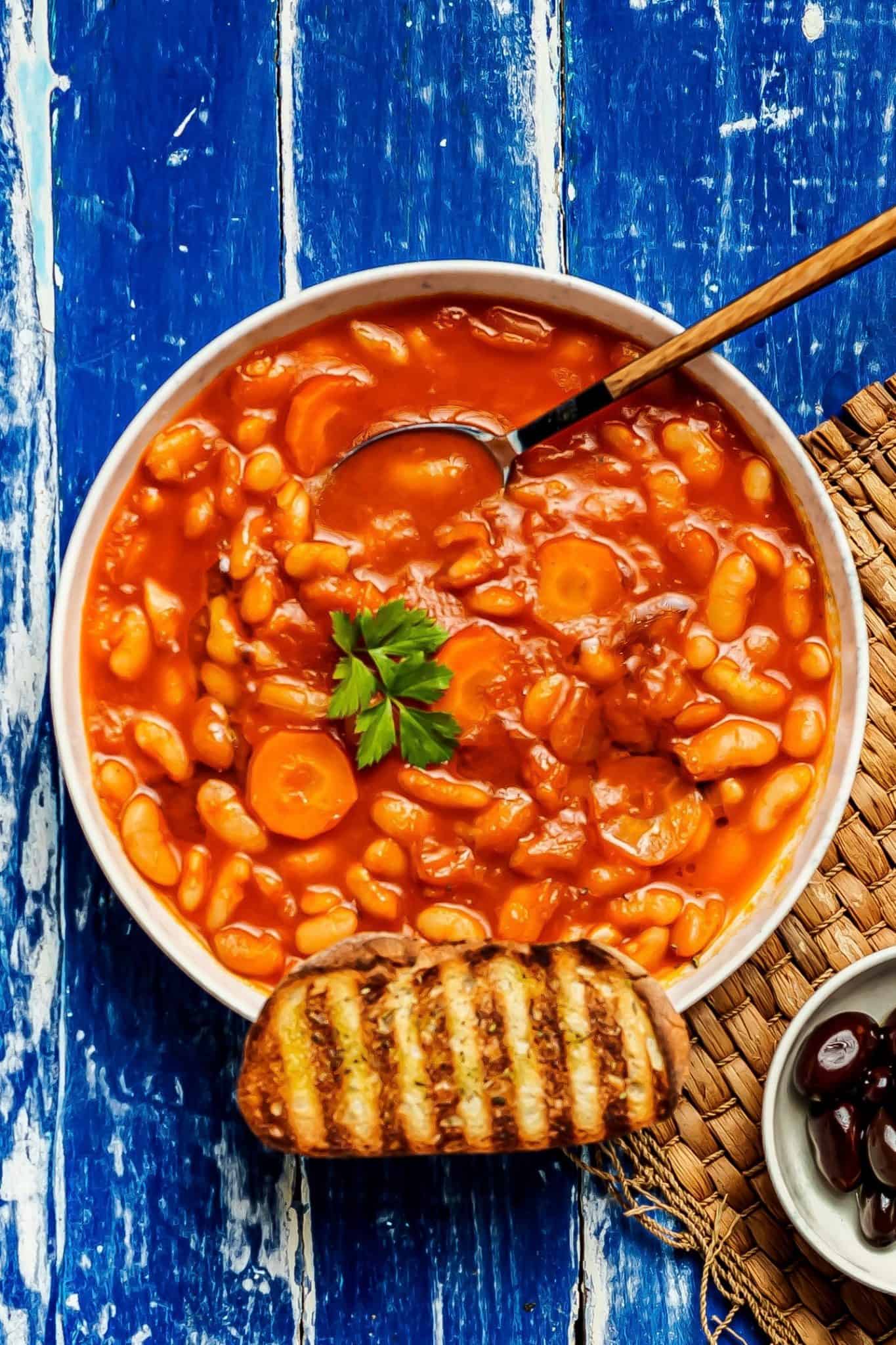 Traditional Greek bean soup recipe (Fasolada) My Greek Dish