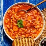 Greek bean soup (fasolada)