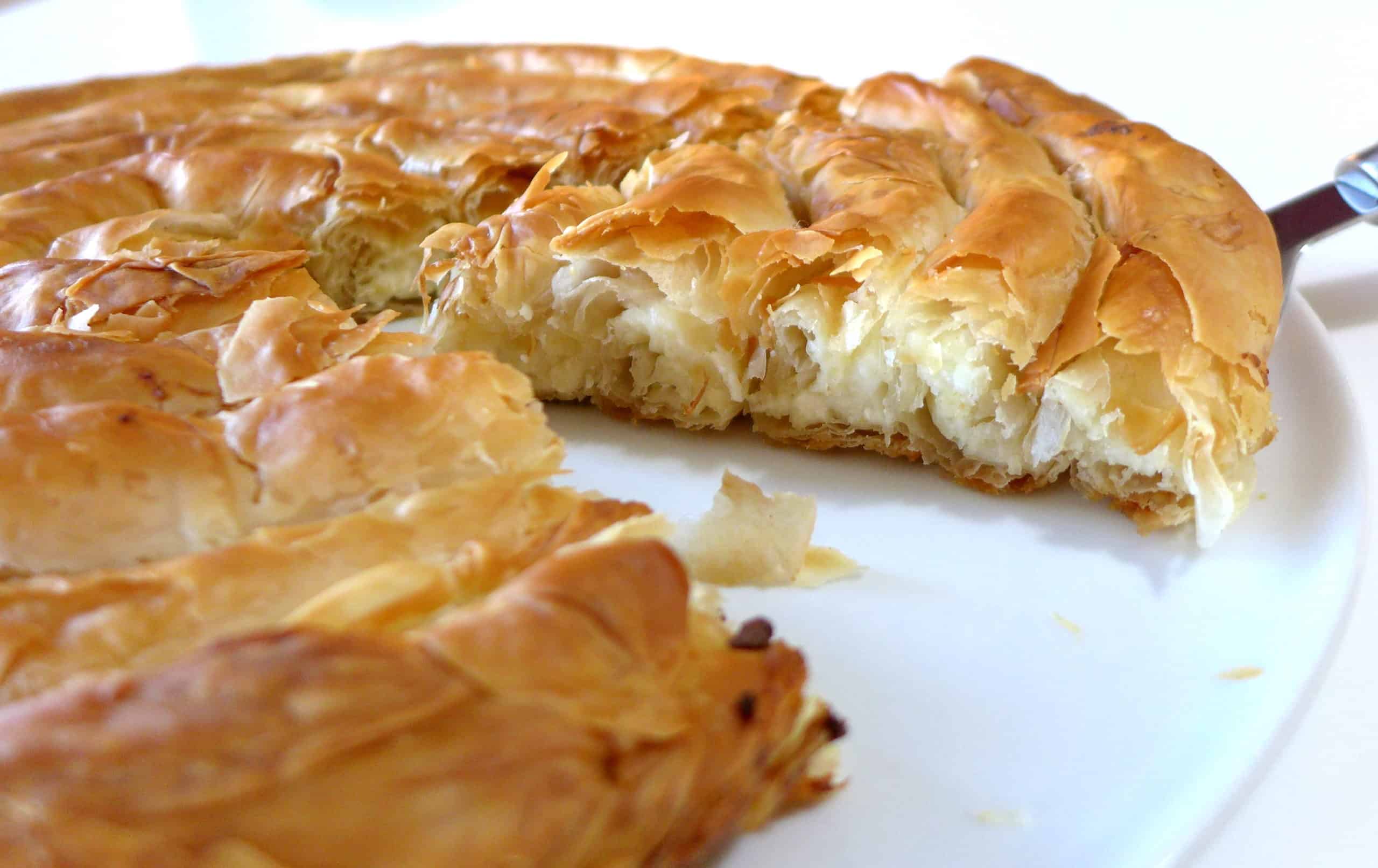 Spiral-shaped Greek Cheese pie recipe (Kichi Kozanis) - My Greek Dish