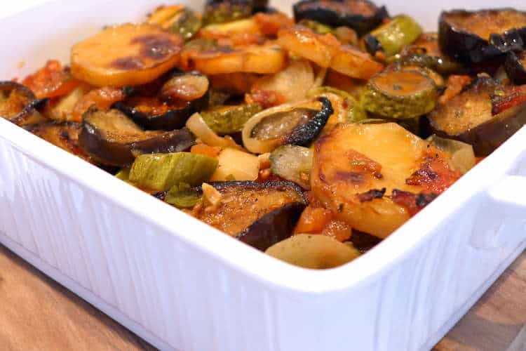 Briam recipe (Greek mixed Roasted Vegetables)