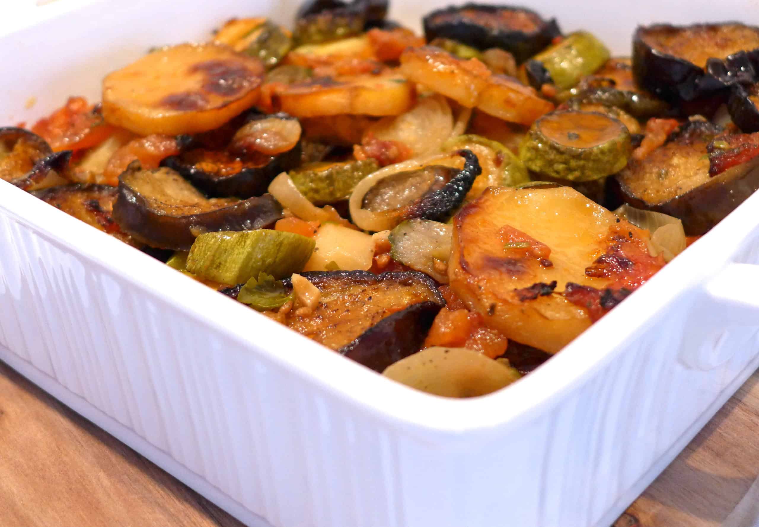 Delicious Briam recipe (Greek mixed Roasted Vegetables)