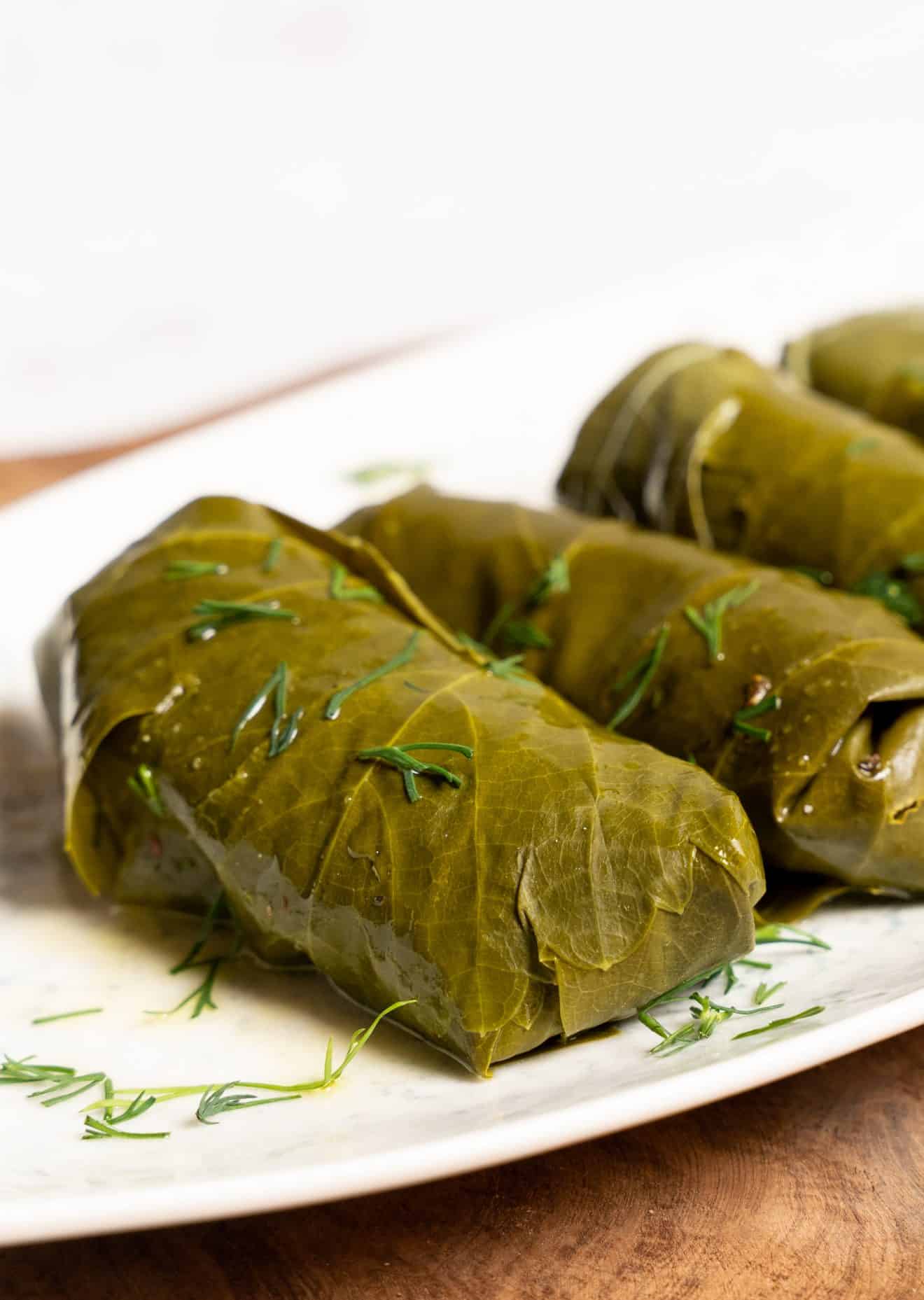 Greek Dolmades recipe (Stuffed Vine/ Grape Leaves Dolmathes) My Greek