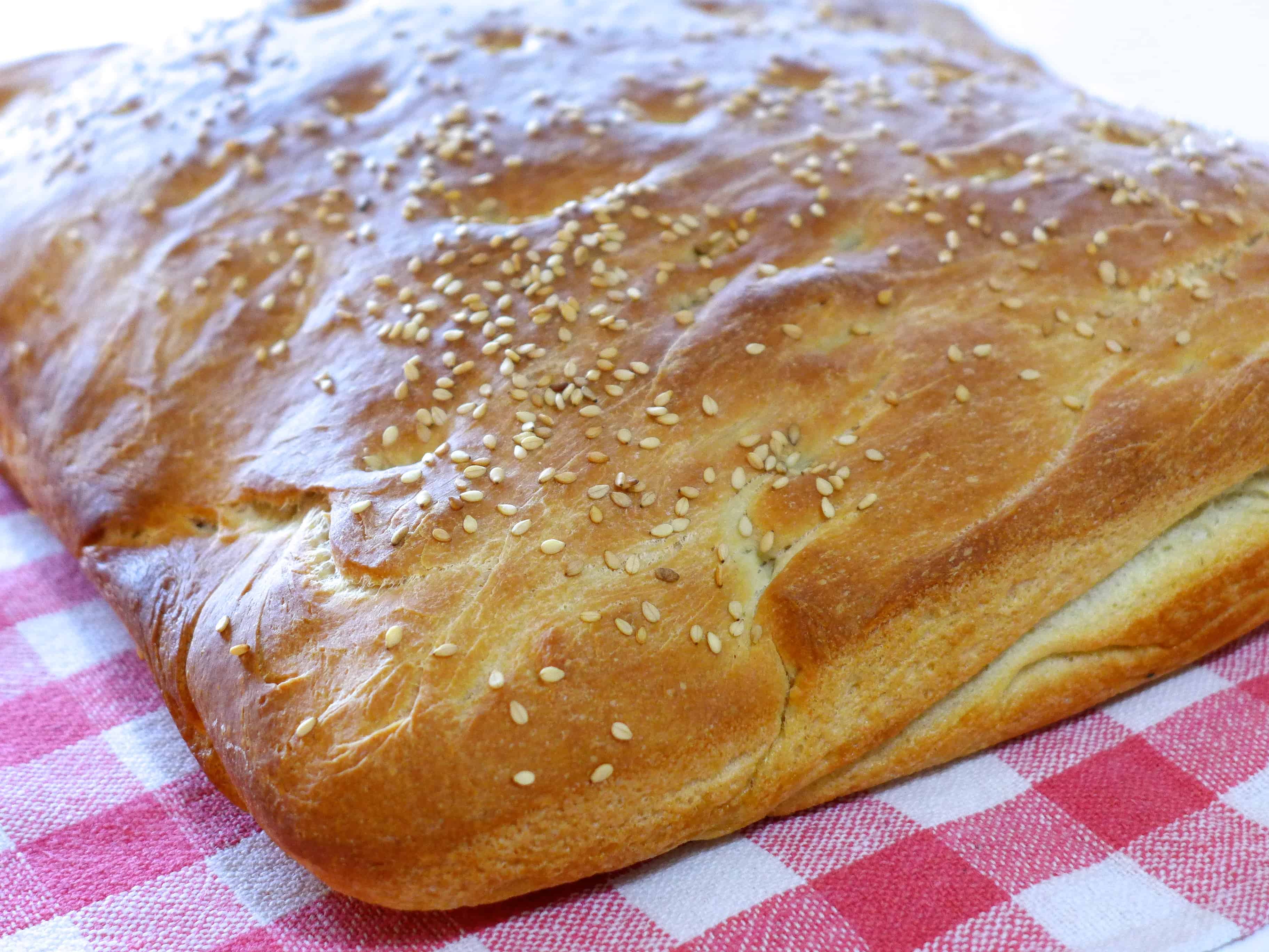 Traditional Lagana (Greek Shrove Monday Bread)