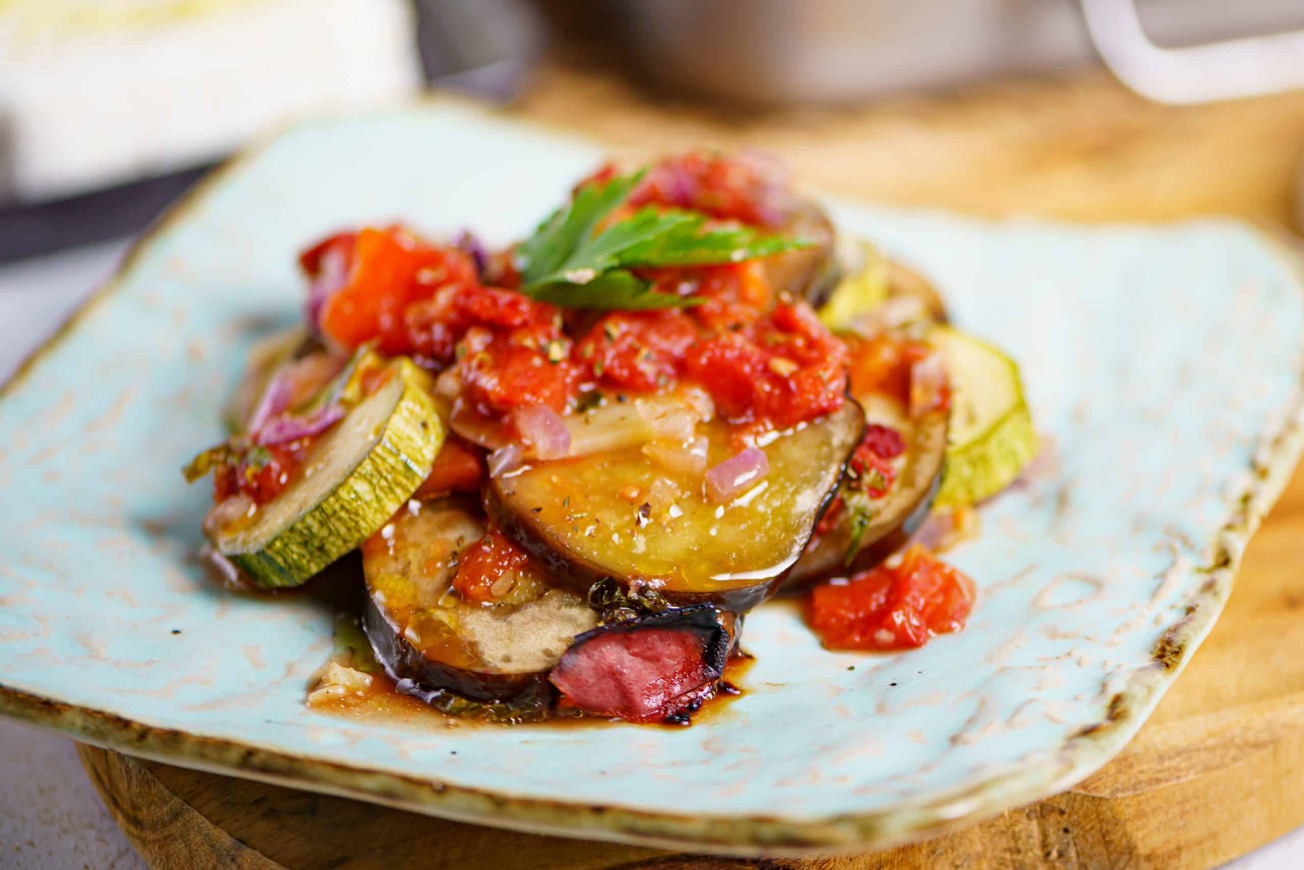 Briam recipe (Delicious Greek mixed Roasted Vegetables)