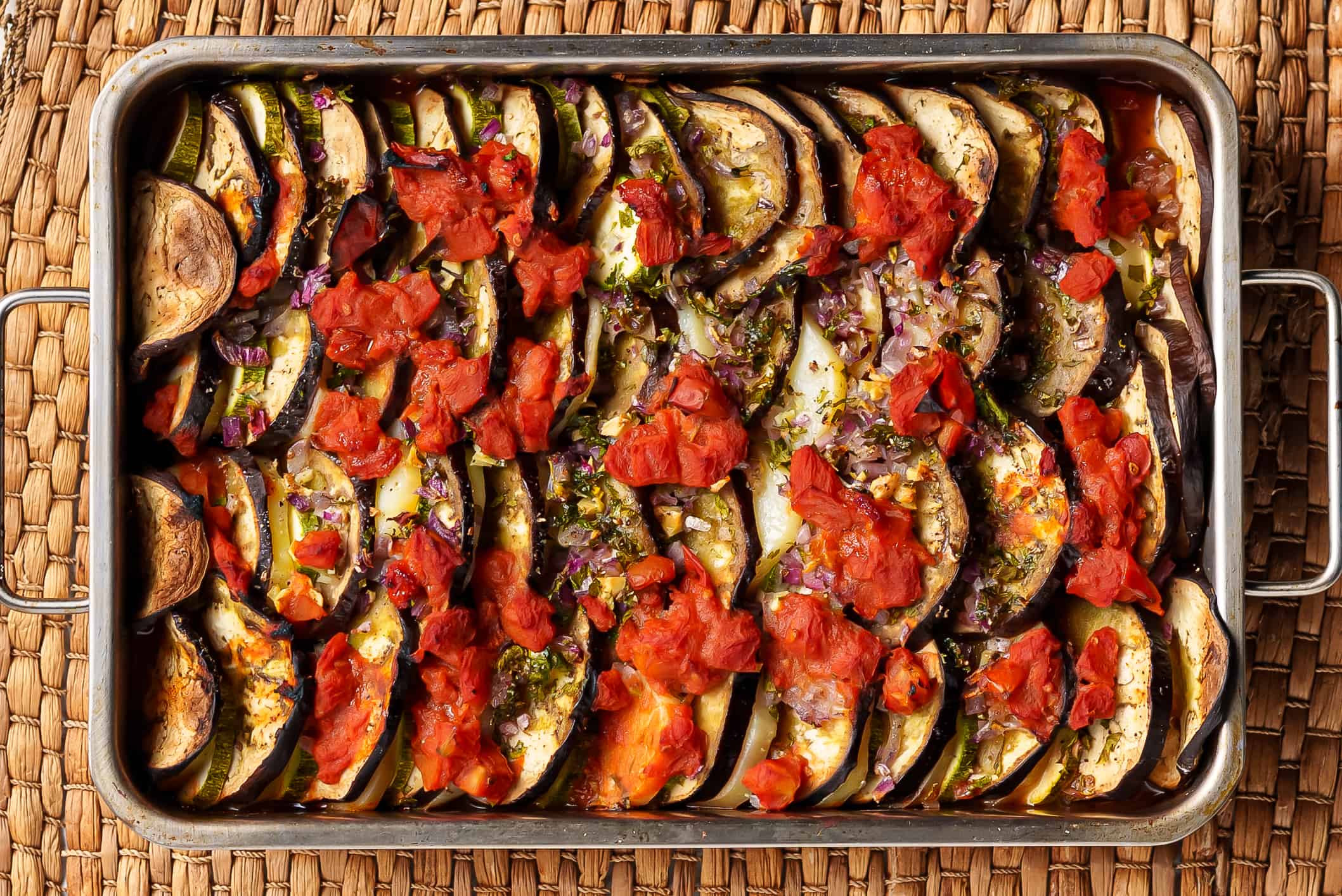 Greek Briam recipe (Mixed Roasted Vegetables)