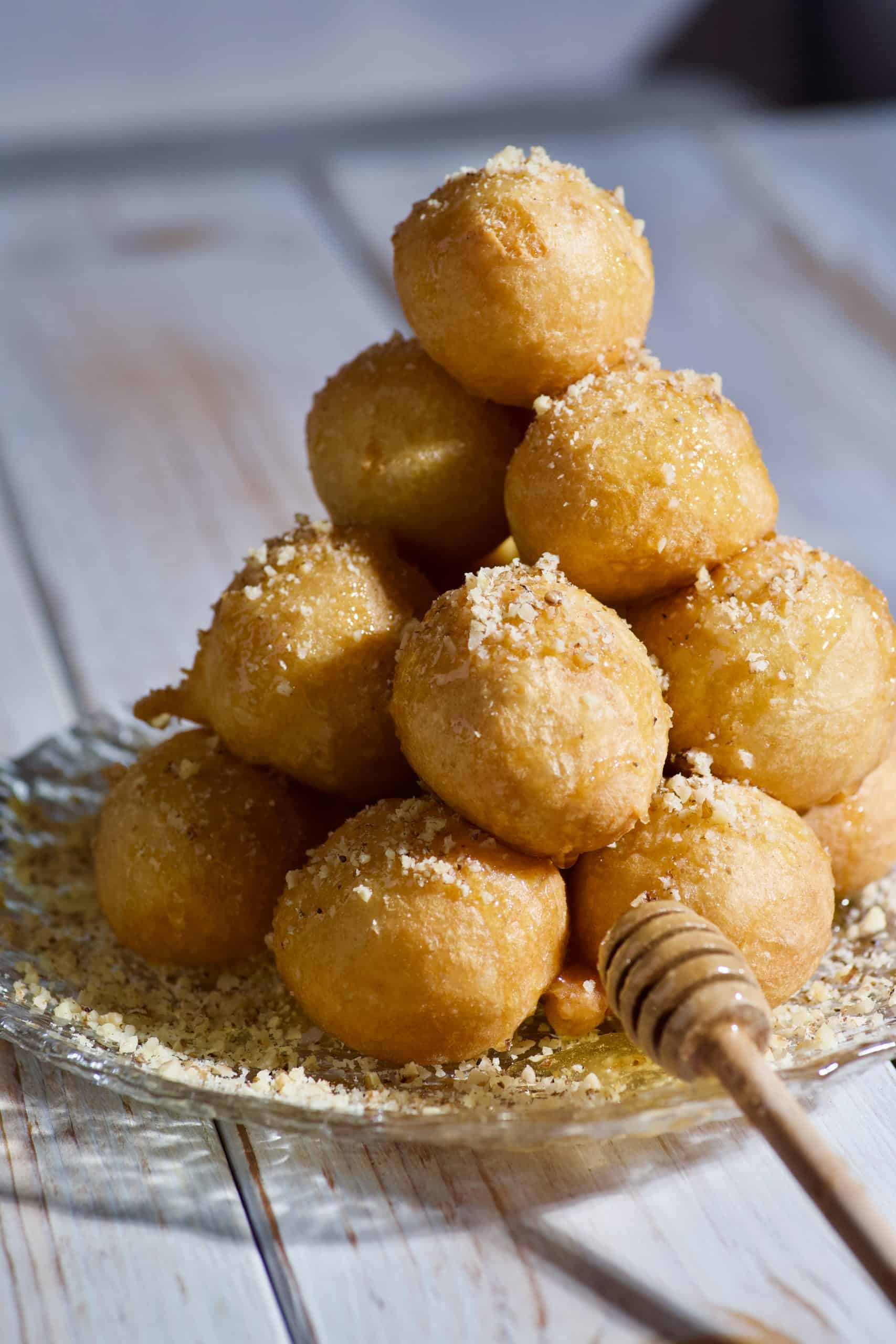 Lenten Greek Honey puffs (Loukoumades)