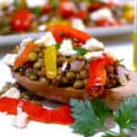 Greek Lentil Salad recipe with Feta cheese
