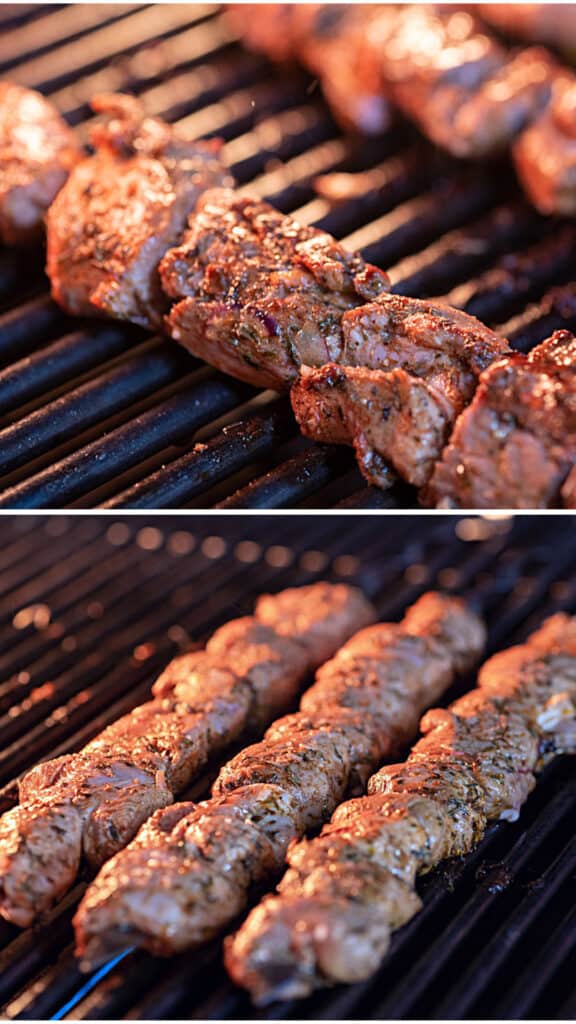 Marinated Greek Lamb Souvlaki recipe (Skewers) with Pita and Tzatziki