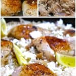 Lemony Greek Rice Pilaf (Pilafi) Recipe with Chicken legs preparation