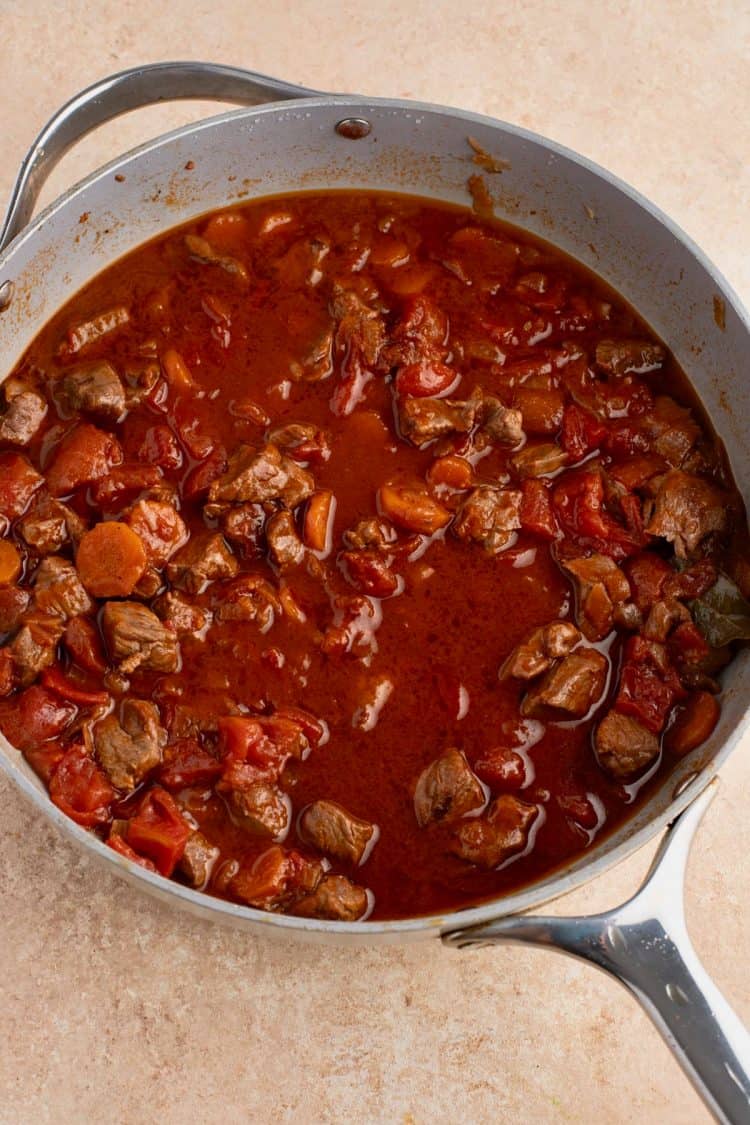 Greek Lamb stew with Orzo pasta recipe (Lamb Giouvetsi) My Greek Dish