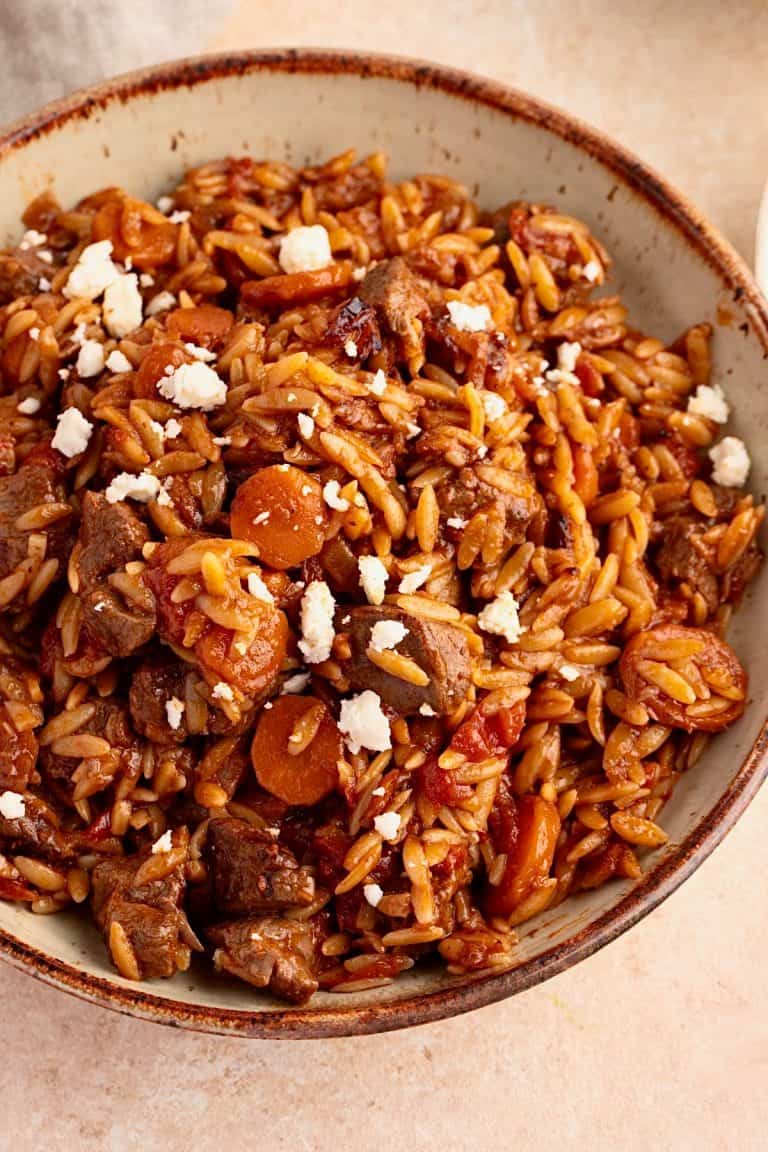 Greek Lamb stew with Orzo pasta recipe (Lamb Giouvetsi) My Greek Dish