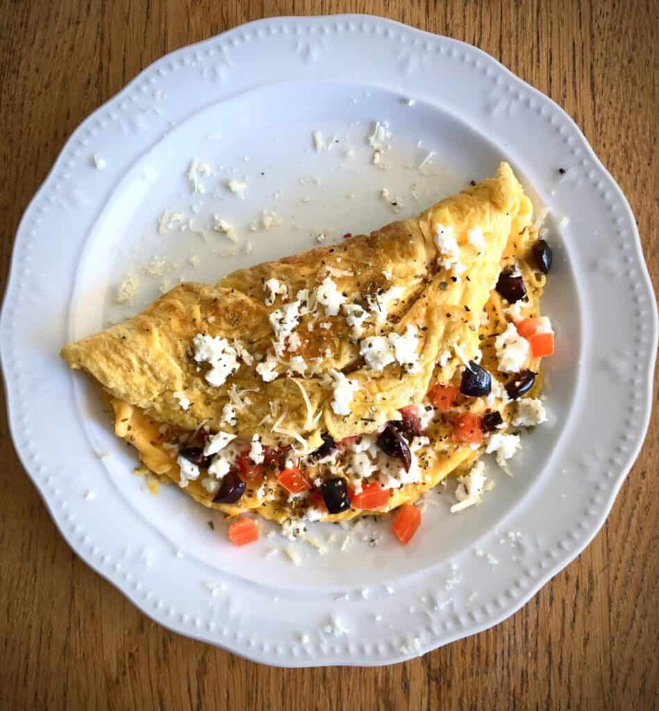 Greek Omelette recipe with Feta cheese My Greek Dish