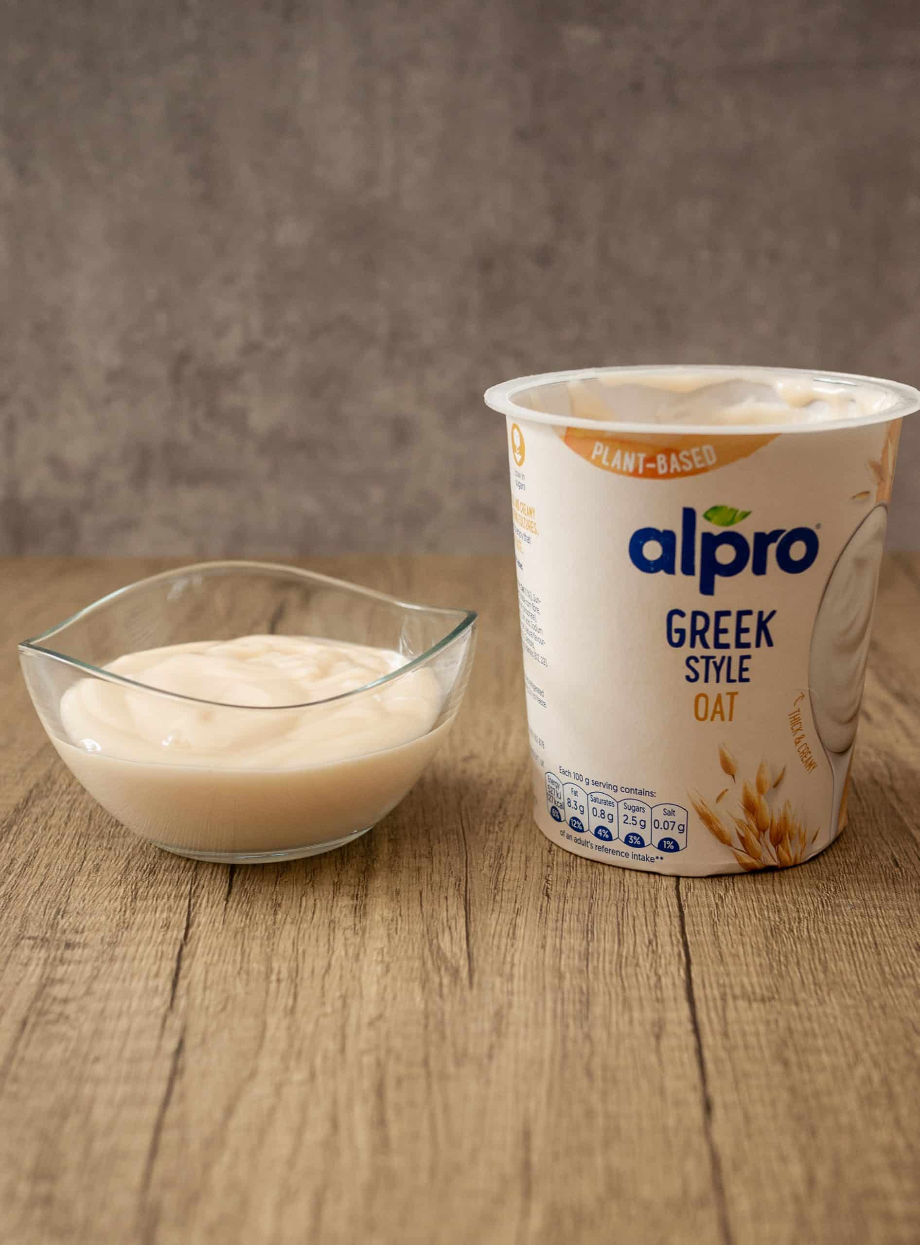 Vegan tzatziki alpro greek style oat yoghurt
