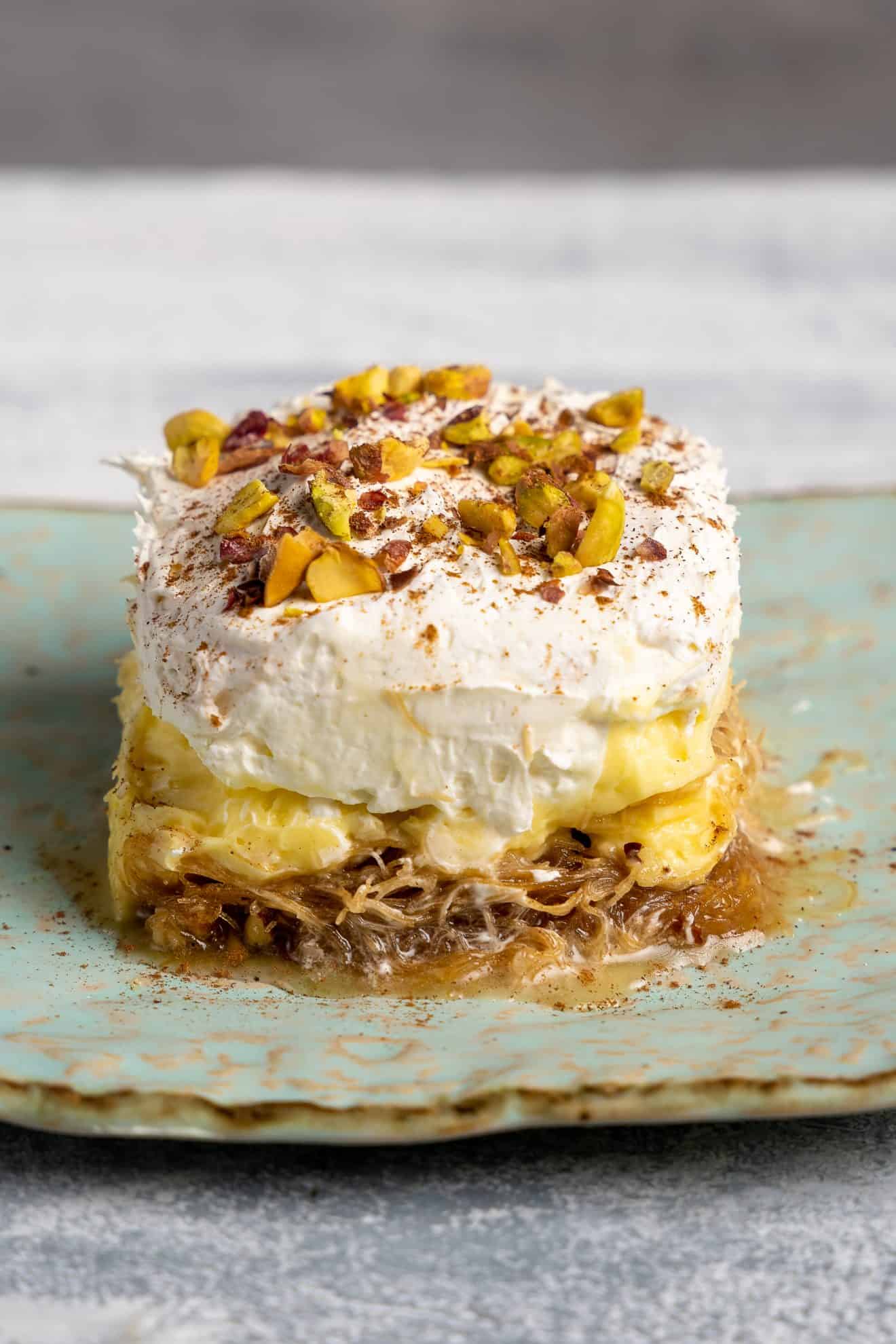 GREEK EKMEK KATAIFI RECIPE (CUSTARD AND WHIPPED CREAM PASTRY WITH SYRUP) SL Recipes