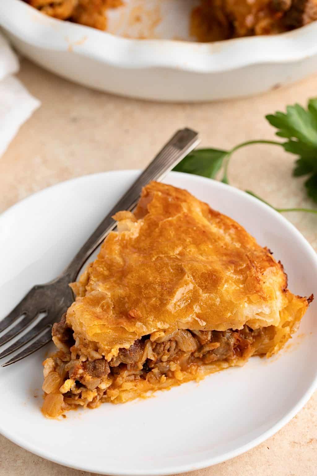 Greek Meat Pie (Kreatopita) My Greek Dish