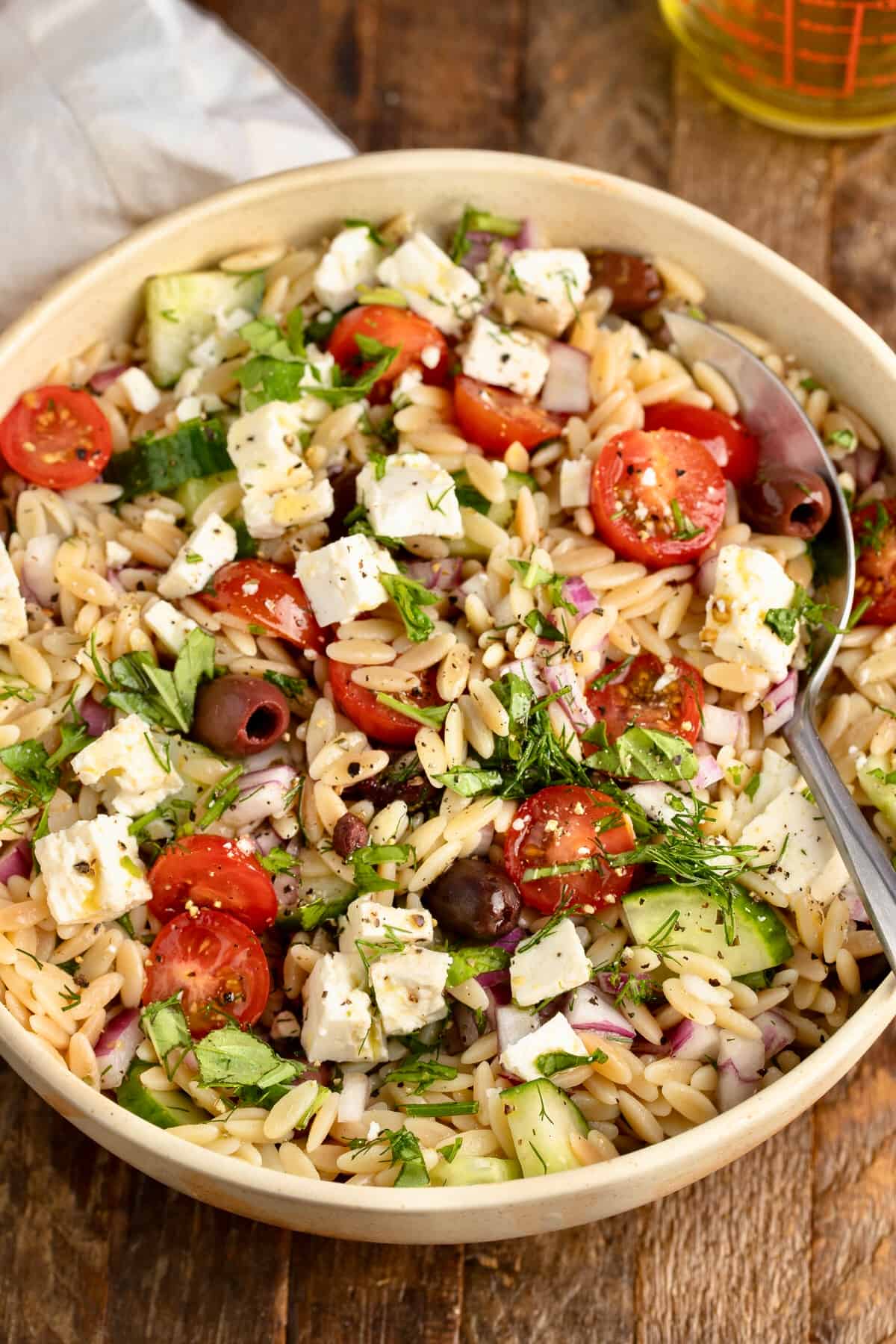Greek orzo salad recipe