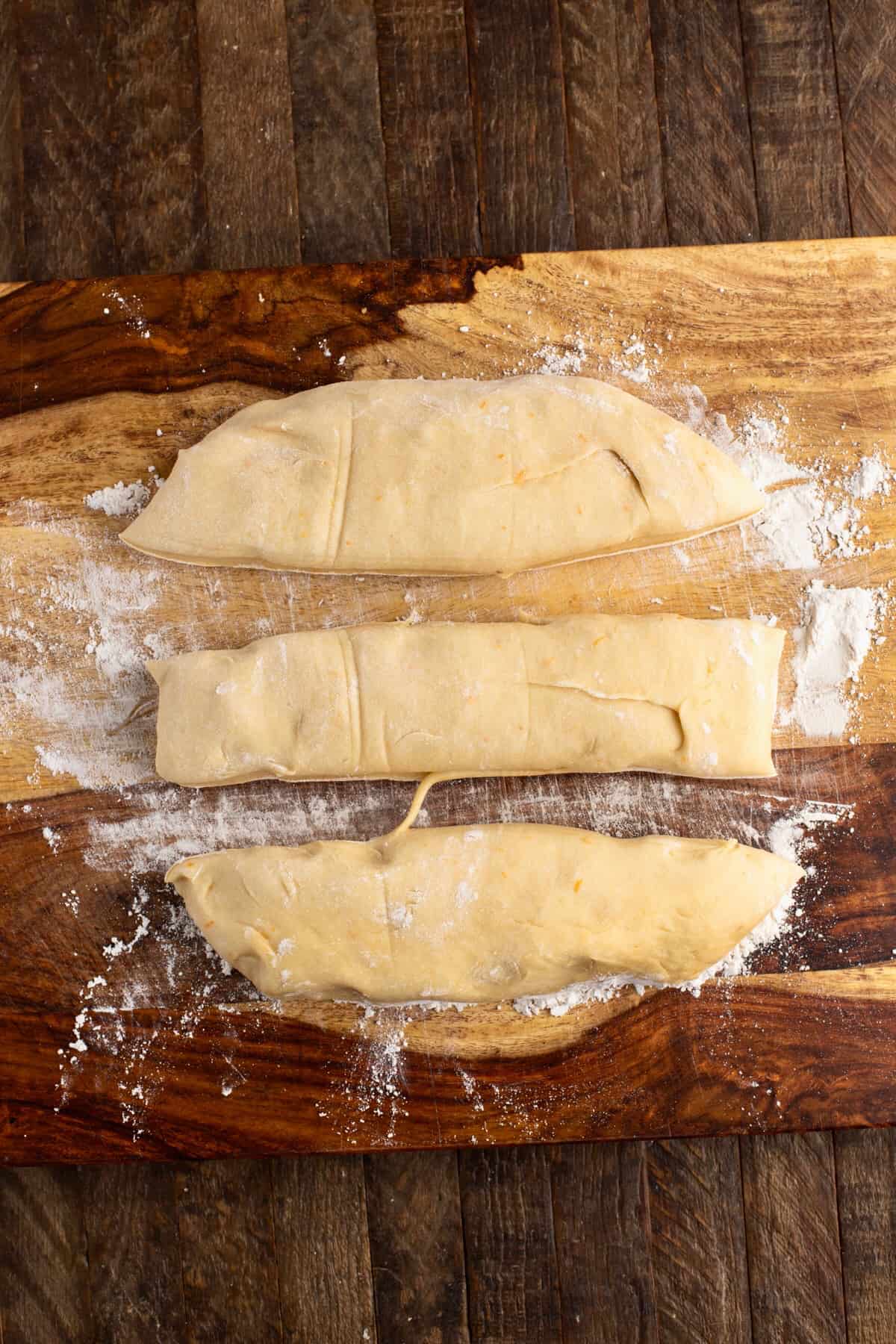 Dough for Vasilopita Tsoureki recipe (Greek New Years Bread)