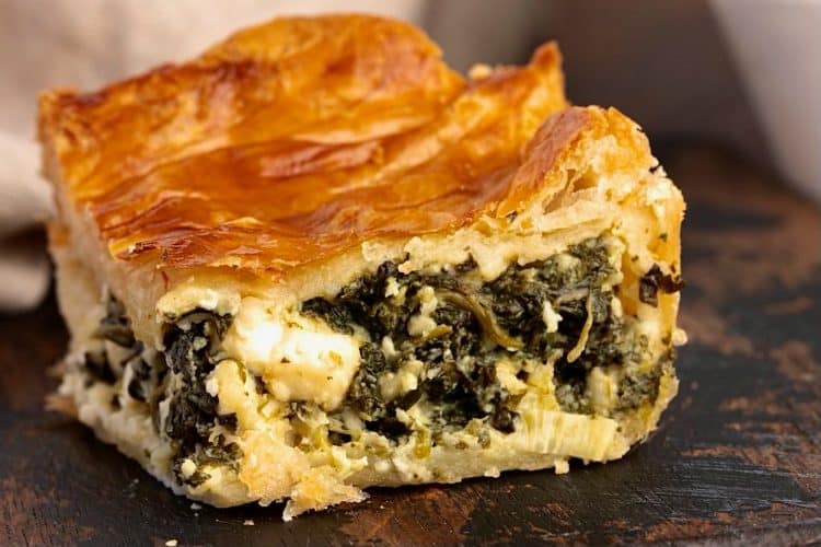 Easy Greek Spanakopita with puff Pastry