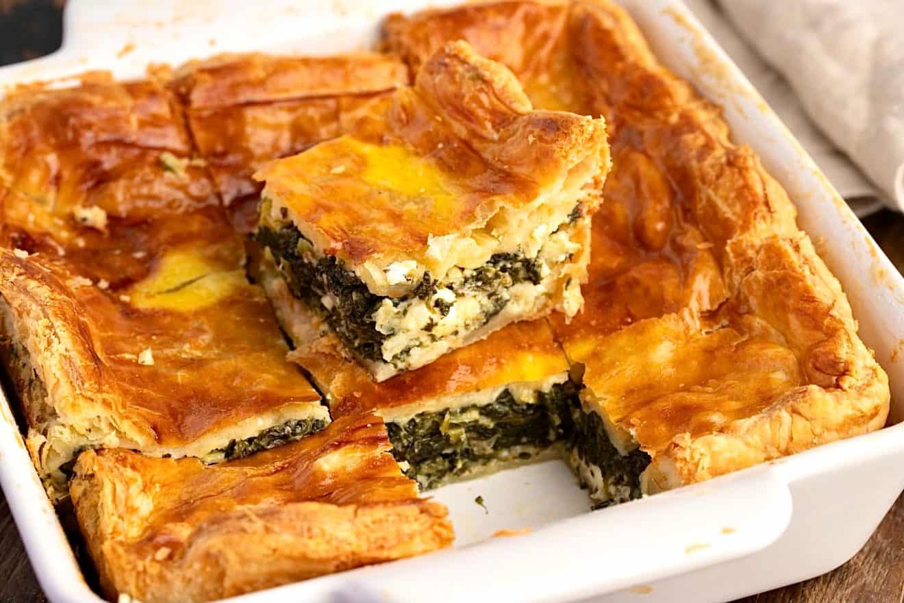 Easy Greek Spanakopita with puff Pastry My Greek Dish