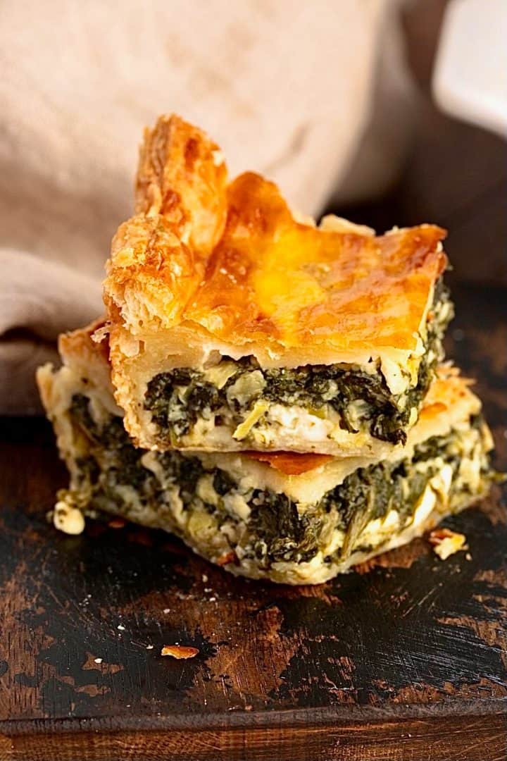 Easy Greek Spanakopita with puff Pastry My Greek Dish