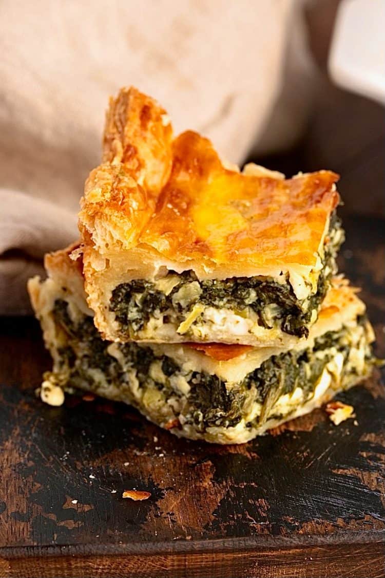 Easy Greek Spanakopita with puff Pastry My Greek Dish